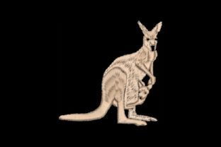 Kangaroo: A Minimalist Wild Animal Design for Holiday Sales