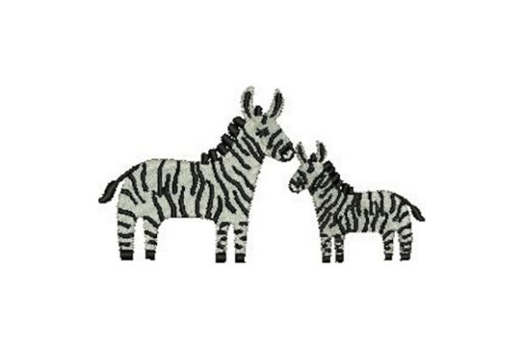 Mom and Baby Zebras: A Holiday Embroidery Review