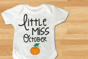 Review: Little Miss October Pumpkin Applique
