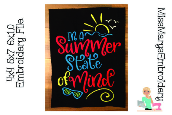 Review: Summer State of Mind Embroidery Design