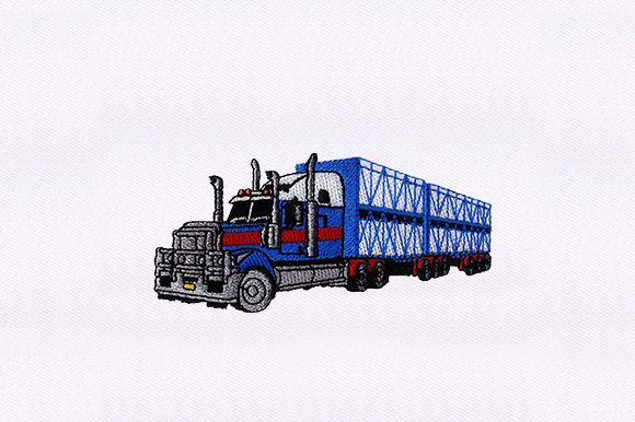 Review: Trailer Truck Vehicle Embroidery Design