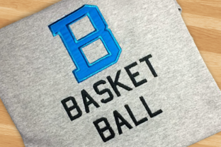 Reviewing the B for Basketball Applique Design